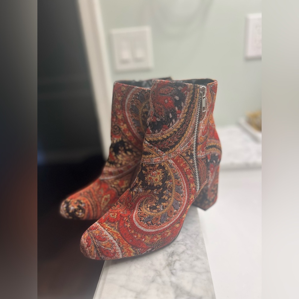 Diba Paisley Ankle Boots